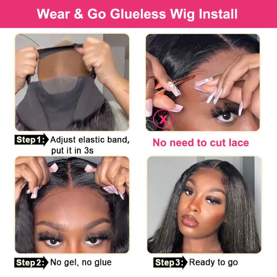 Wear And Go Glueless Wigs Pre Cut No
