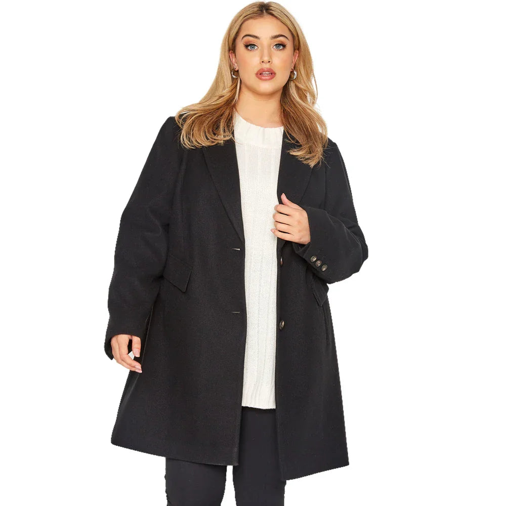 Elegant Autumn Winter Trench Coat Women Long Sleeve