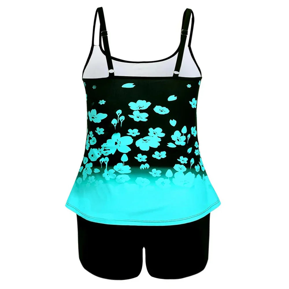 Summer New Swim Set Beachwear Swimdress Women Floral