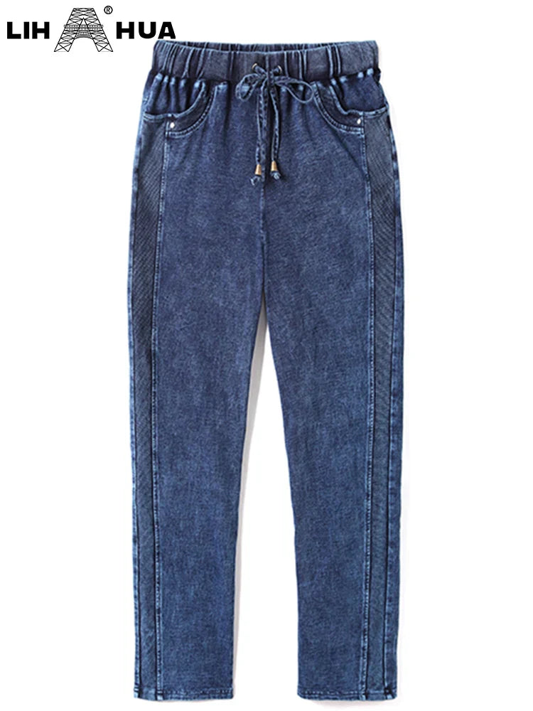 Lih Hua Women' Jeans Autumn Chic Elegant Jeans