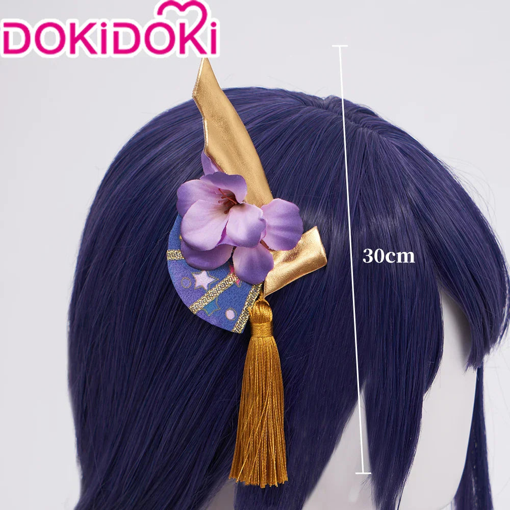 Raiden Shogun Baal Wig Gradient Dyeing Wig Game