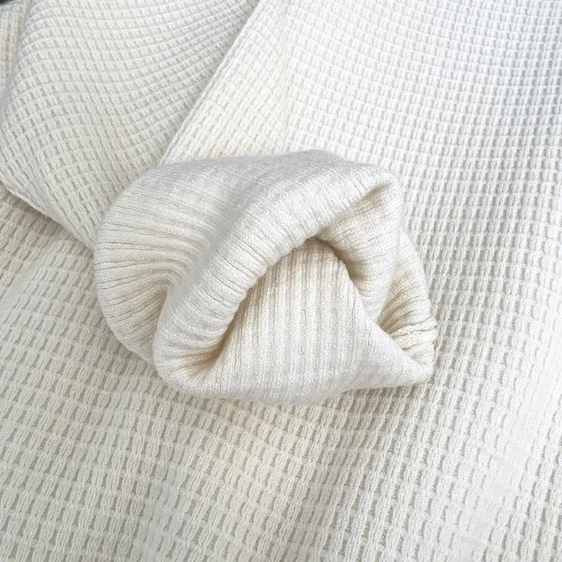 Fashion Basics Solid Color Long Sleeve Sweaters Womens