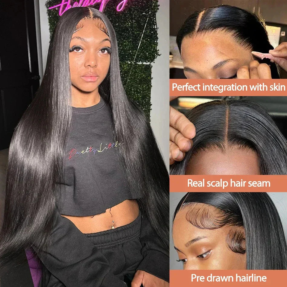 Straight Lace Front Wigs Glueless 13X4 Lace Front
