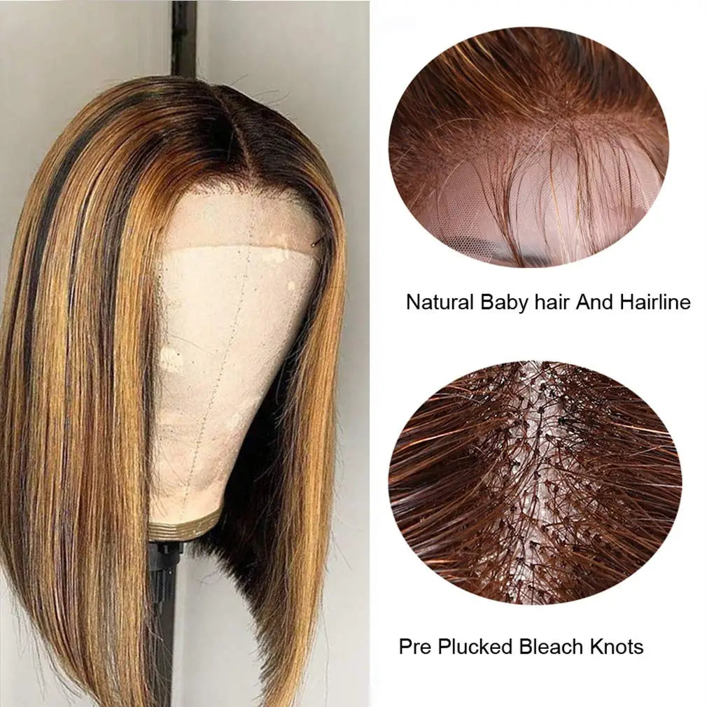 Ishine Highlight Straight Bob Wig Lace Front