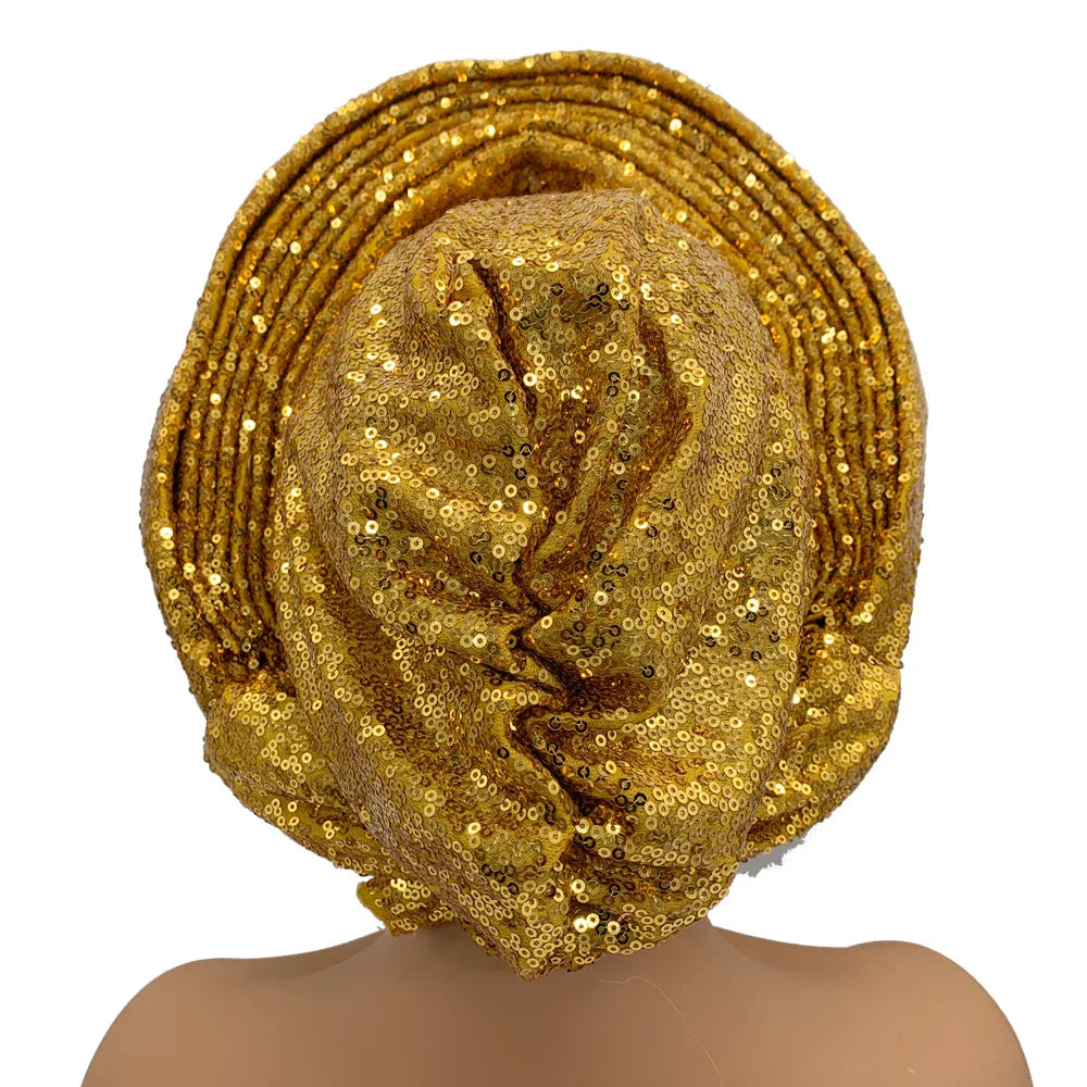 New Sequins Turban Cap For Women Ready To