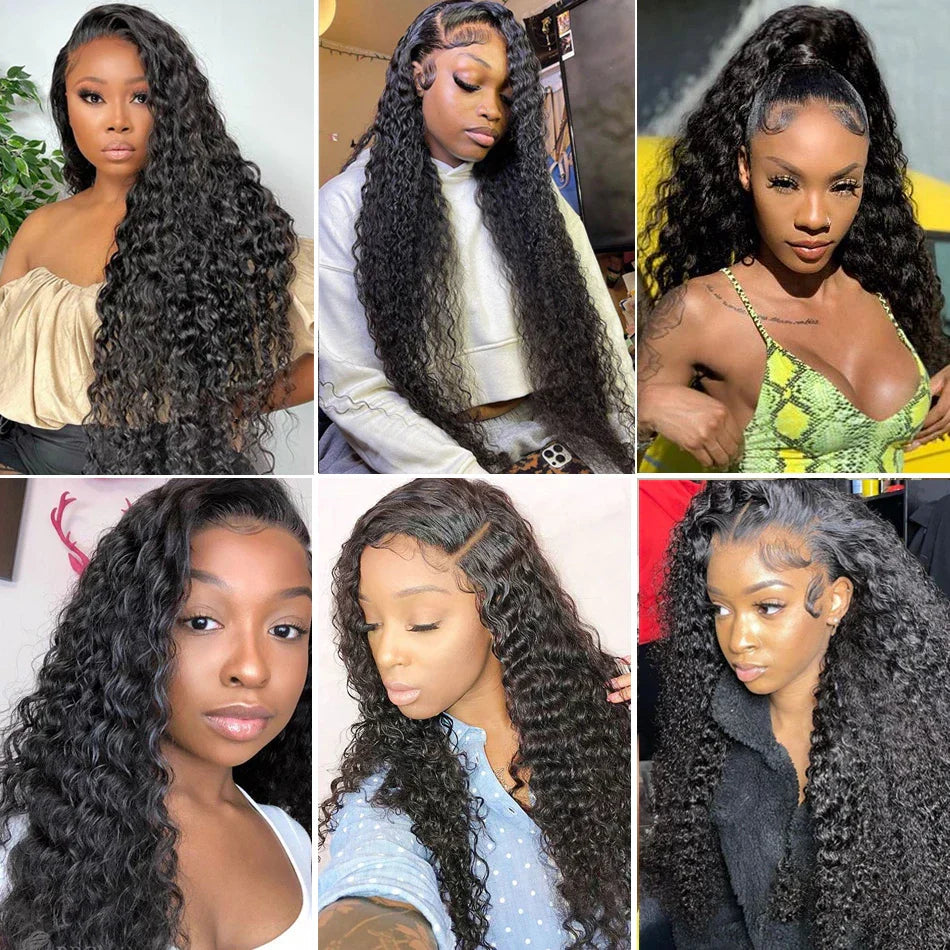 Deep Wave Frontal Wig 13X4 13X6 Hd Lace