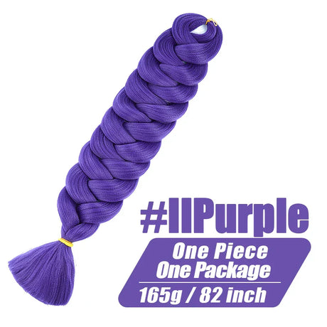 Wigundle Jumbo Braids Crochet Hair Extensions Synthetic Braiding