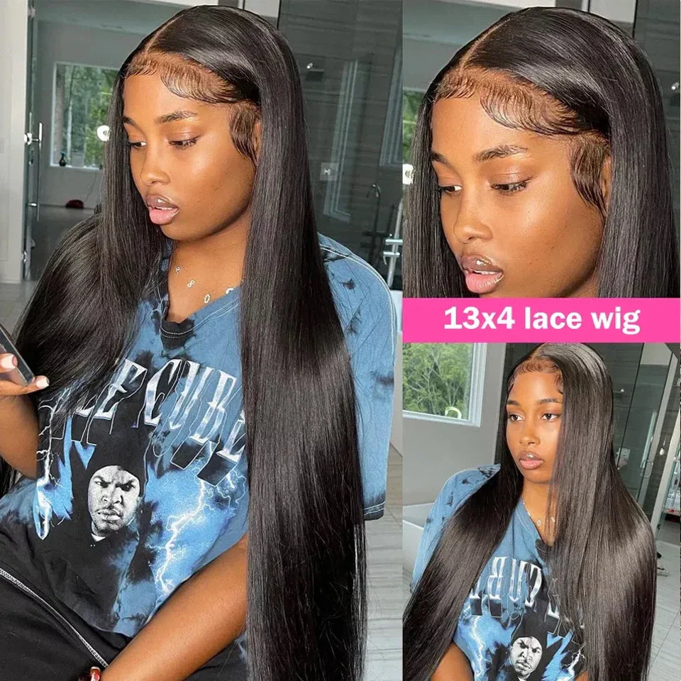 Transparent Lace Frontal Wig 4X4 Lace Closure Wig