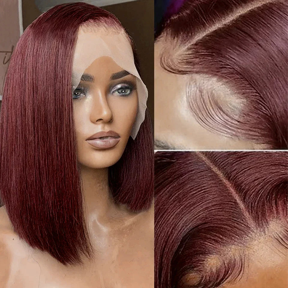 Wear Go Glueless Wig J Burgundy Short Bob