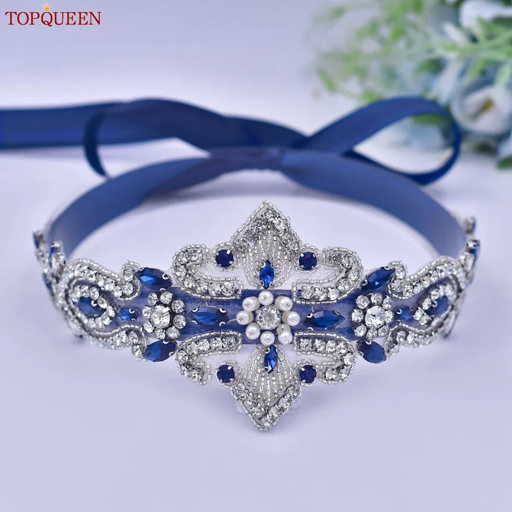 Topqueen Formal Occasion Woman Belt Diamond Handmade Belt
