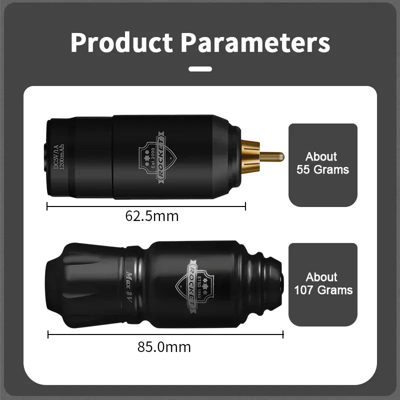 Mini Rocket Tattoo Machine Wireless Tattoo