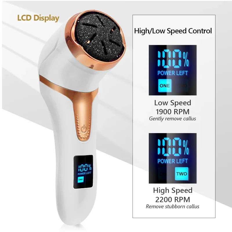 Rechargeable Electric Foot File Electric Pedicure Sander Ipx