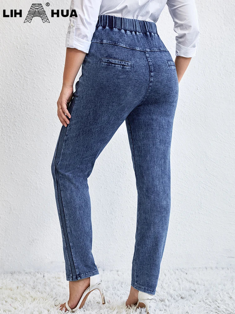 Lih Hua Women' Jeans Autumn Chic Elegant Jeans