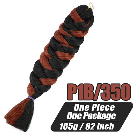 Wigundle Jumbo Braids Crochet Hair Extensions Synthetic Braiding