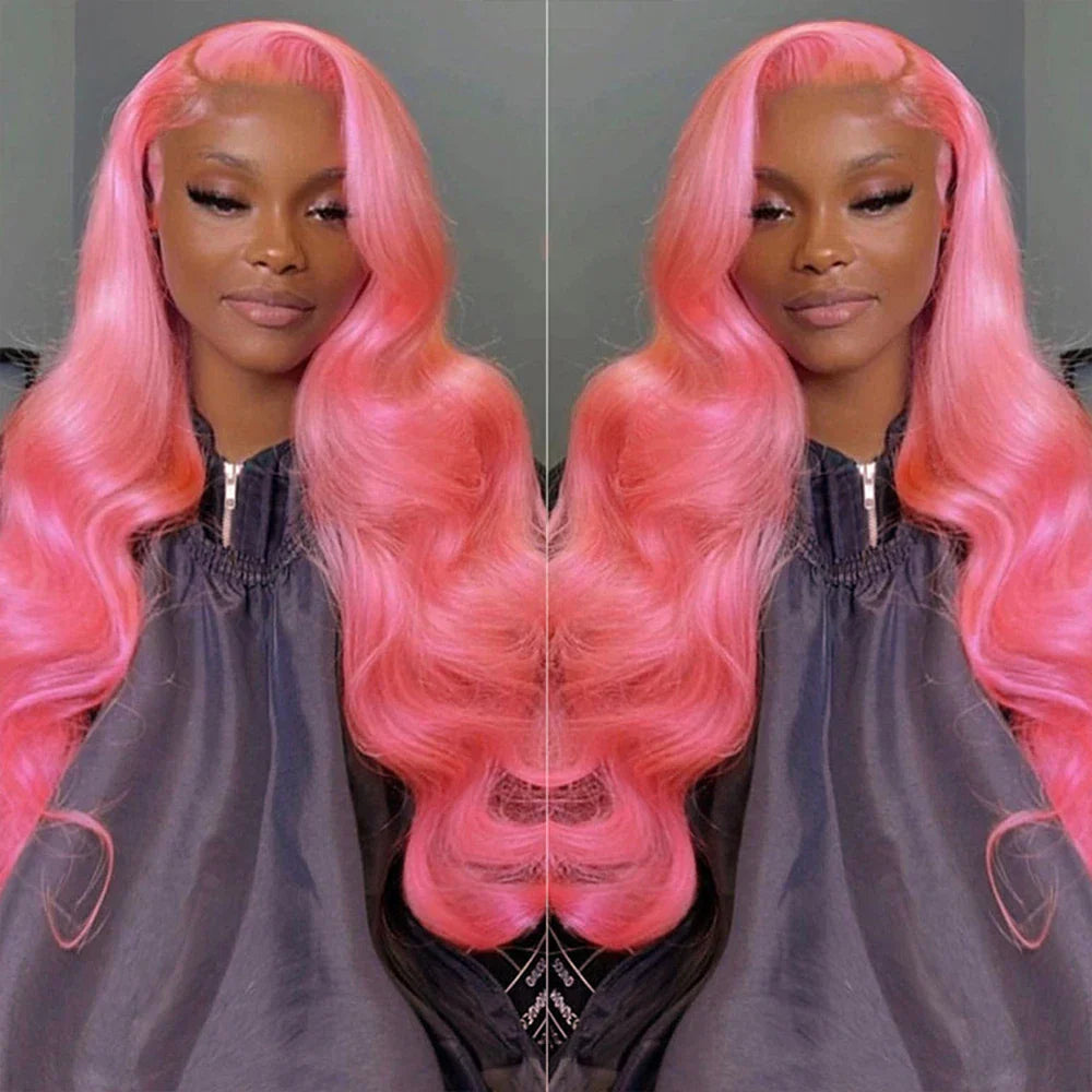 Sogreat Pink Lace Front Wig Human Hair 13X4