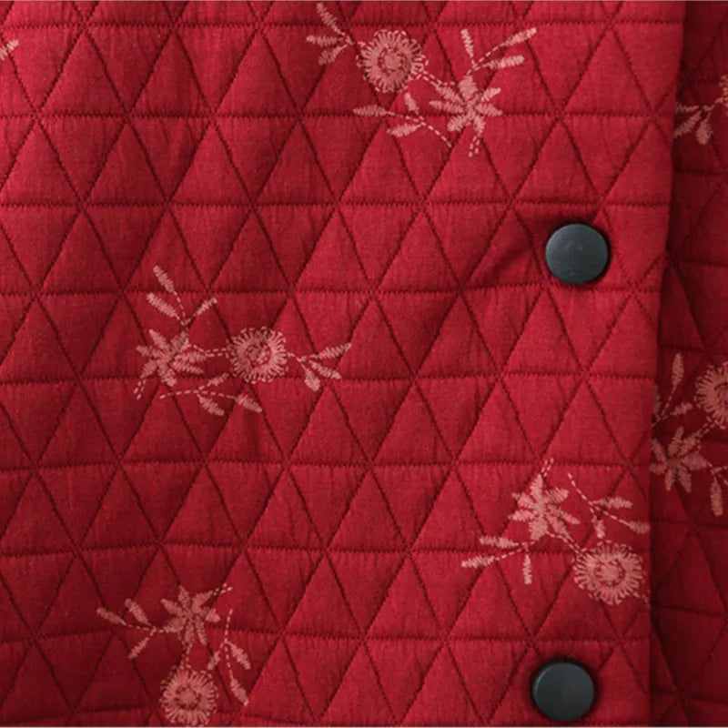 Womens Autumn Winter Quilted Jacket Casual Clothing Long