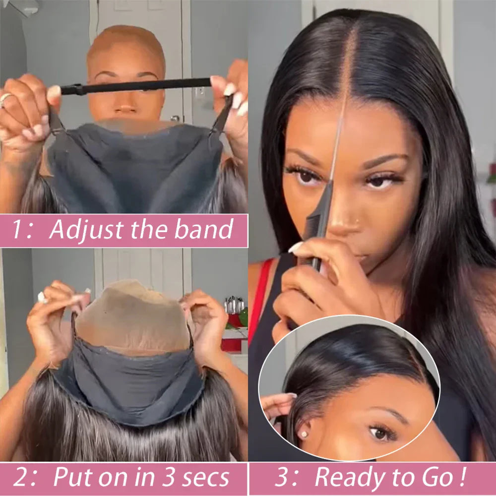 Human Hair Wig 13X6 Hd Bone Straight Human