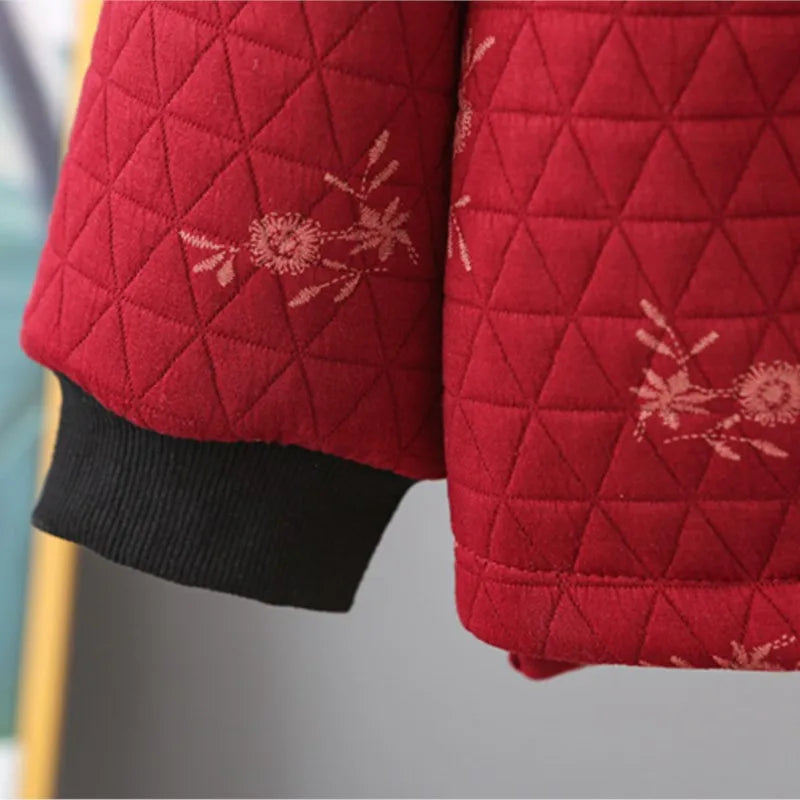 Womens Autumn Winter Quilted Jacket Casual Clothing Long