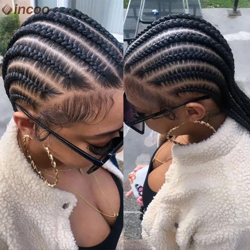 Incoo Synthetic Twist Braids Lace Front Wig