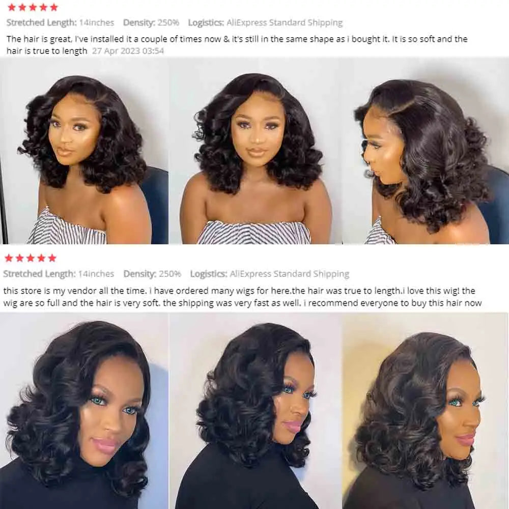 Super Double Drawn Glueless Wig Human Hair Ready