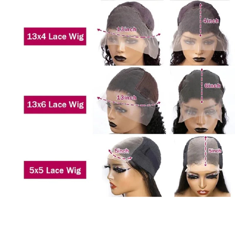 Luvin Hd Transparent Deep Wave Frontal Wig 13X4/13X6