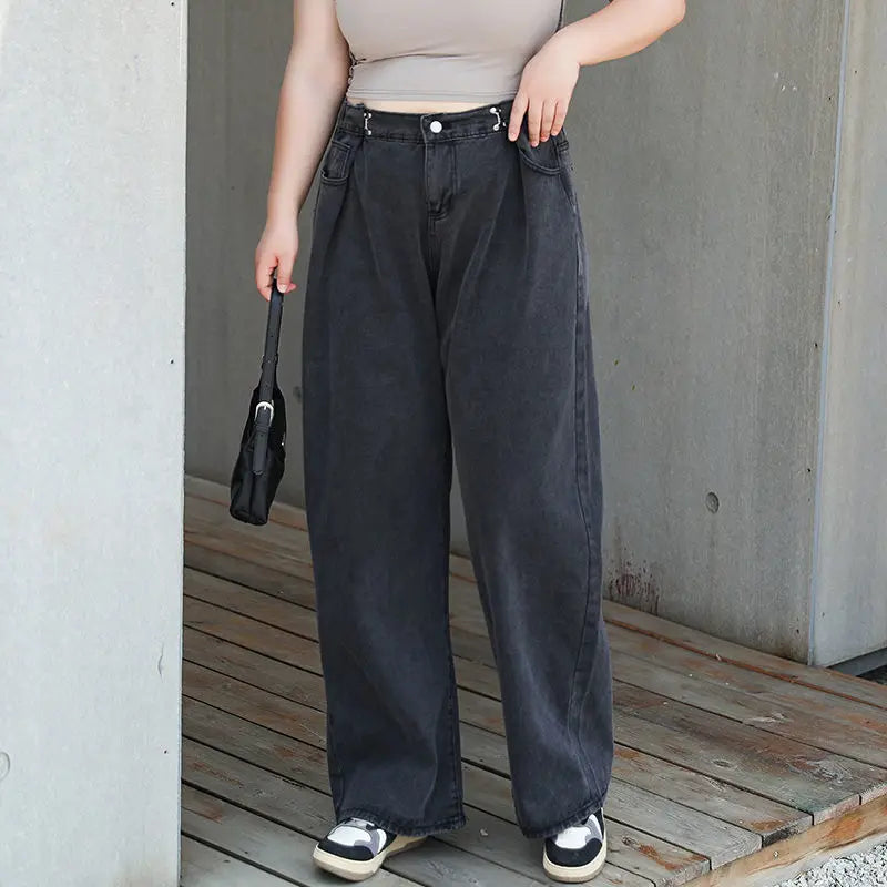 Spring Autumn New Fashion Generous Straight Pants Pants