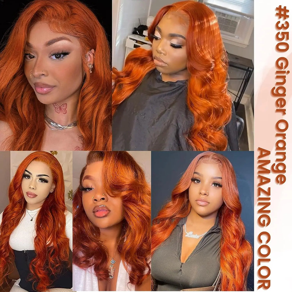 Orange Ginger Bundles Brazilian Human Hair Body Wave