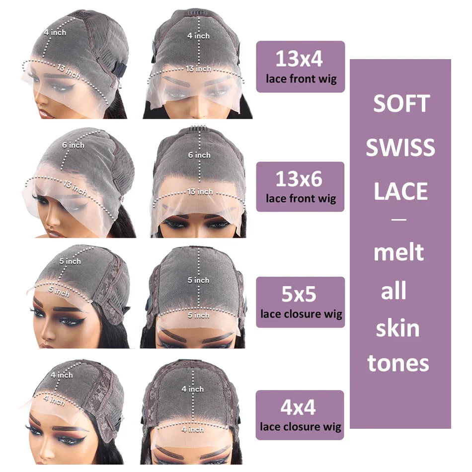 Straight Lace Front Wigs Glueless 13X4 Lace Front