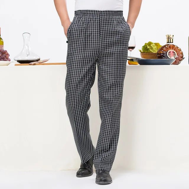 Unisex Chef Uniform Hotel Restaurant Cook Pants Bbq