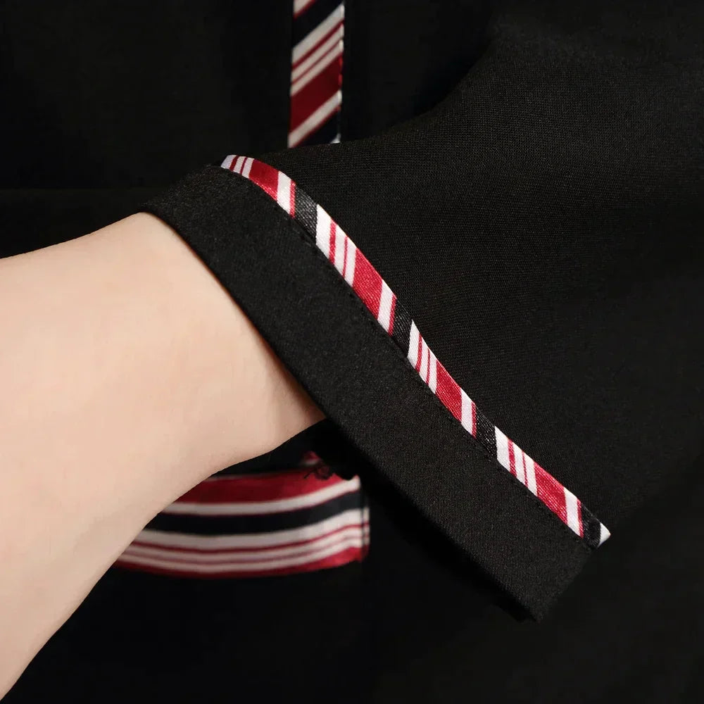 Long Sleeve Hotel Waiter Uniform Female Restaurant Top+Apron