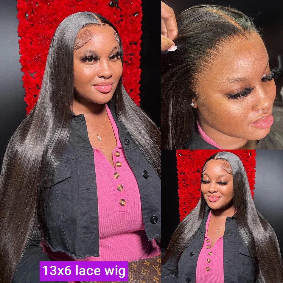 Straight Lace Front Wigs Glueless 13X4 Lace Front
