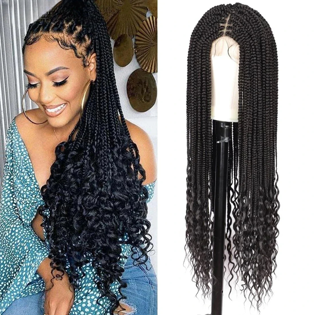 Kalyss Full Double Lace Braided Wigs