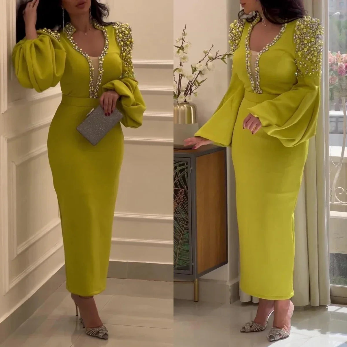 Santorini Ankle Length Prom Dresses For Women Saudi