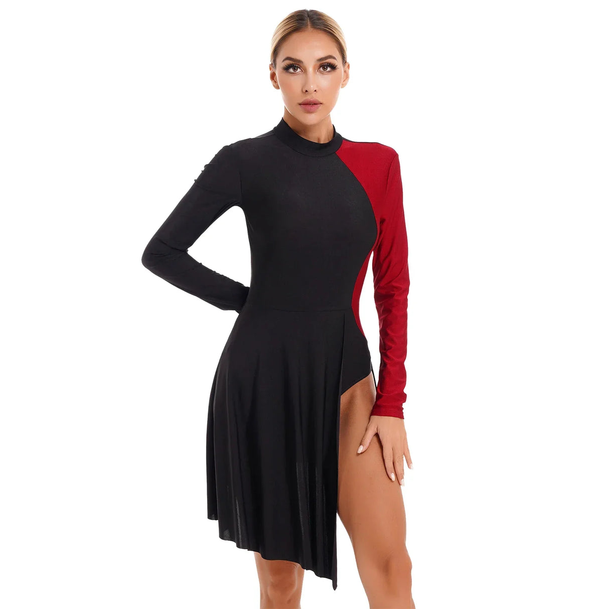Womens Contemporary Lyrical Dance Dress Long Sleeve Color