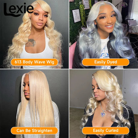 Wigs Human Hair Full Lace Frontal Wig Blonde