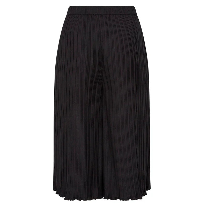 Summer Elegant Pleated Capri Pants Women High Waist