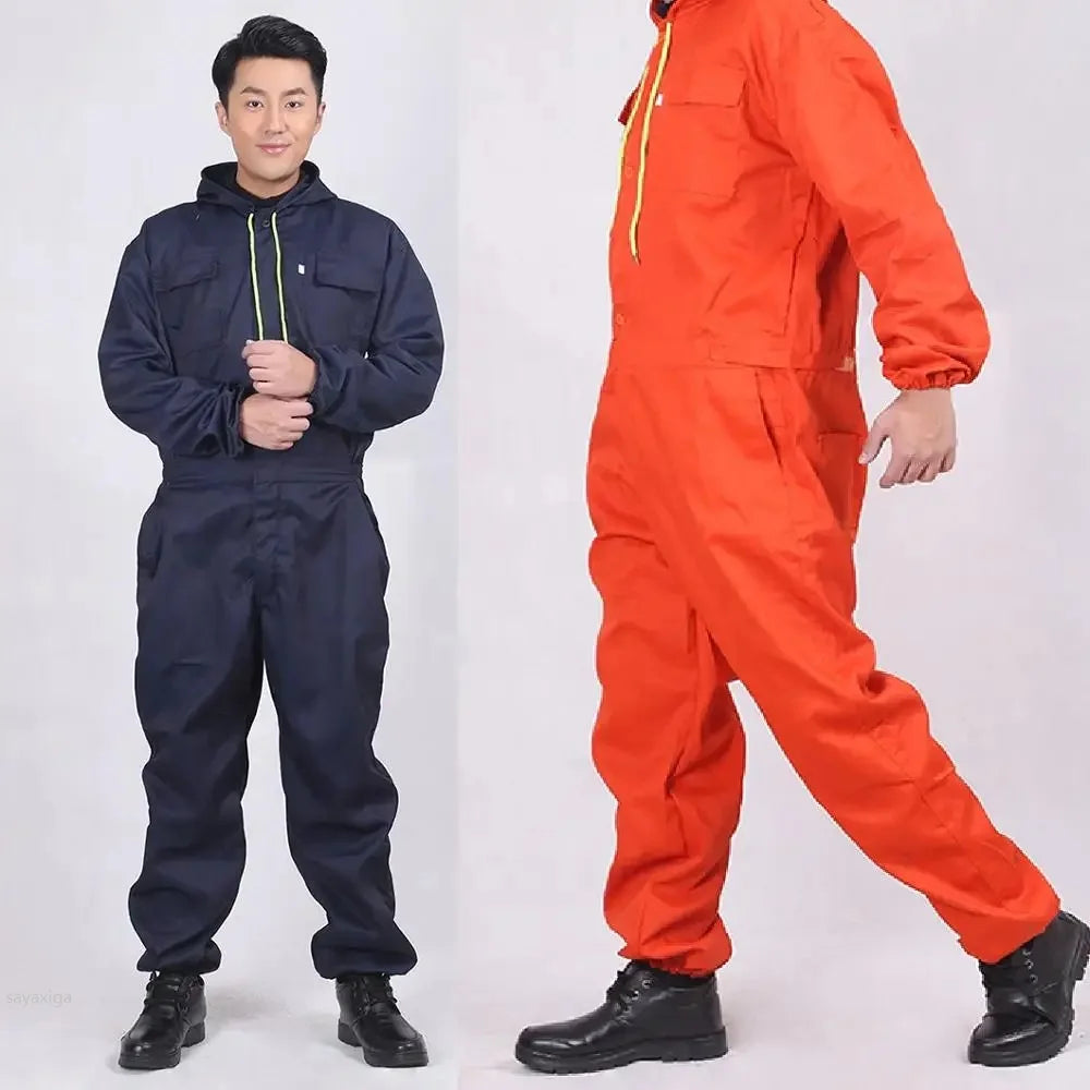 Work Overalls Men' Work Clothing Dust-Proof Wear Resistant