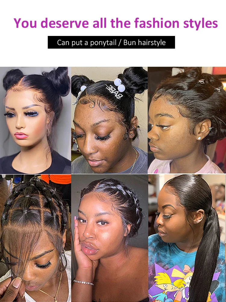 Inch Transparent 13X4 13X6 Hd Straight Lace Front