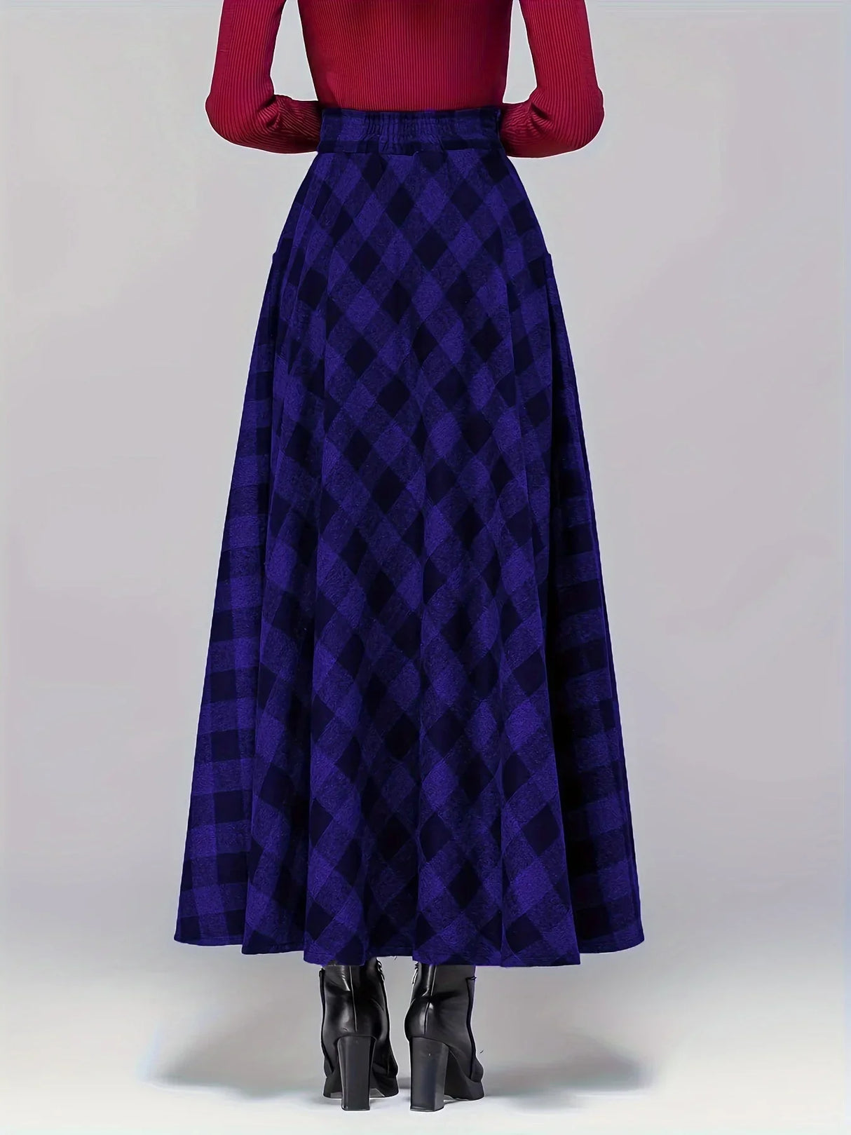 Four Season Versatile New Patchwork Plaid Fashionable And