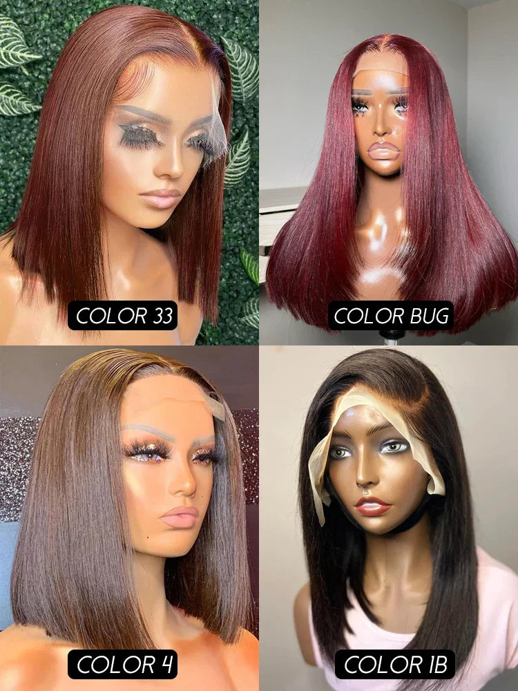 Lace Front Human Hair Wig Transparent Lace