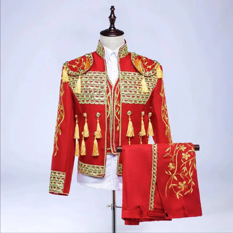 Spanish Bullfighter Costume European Performance Suit Annual Meeting