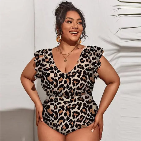 Y2K Floral Bikini Women Leopard Printed Swimwears Sexy
