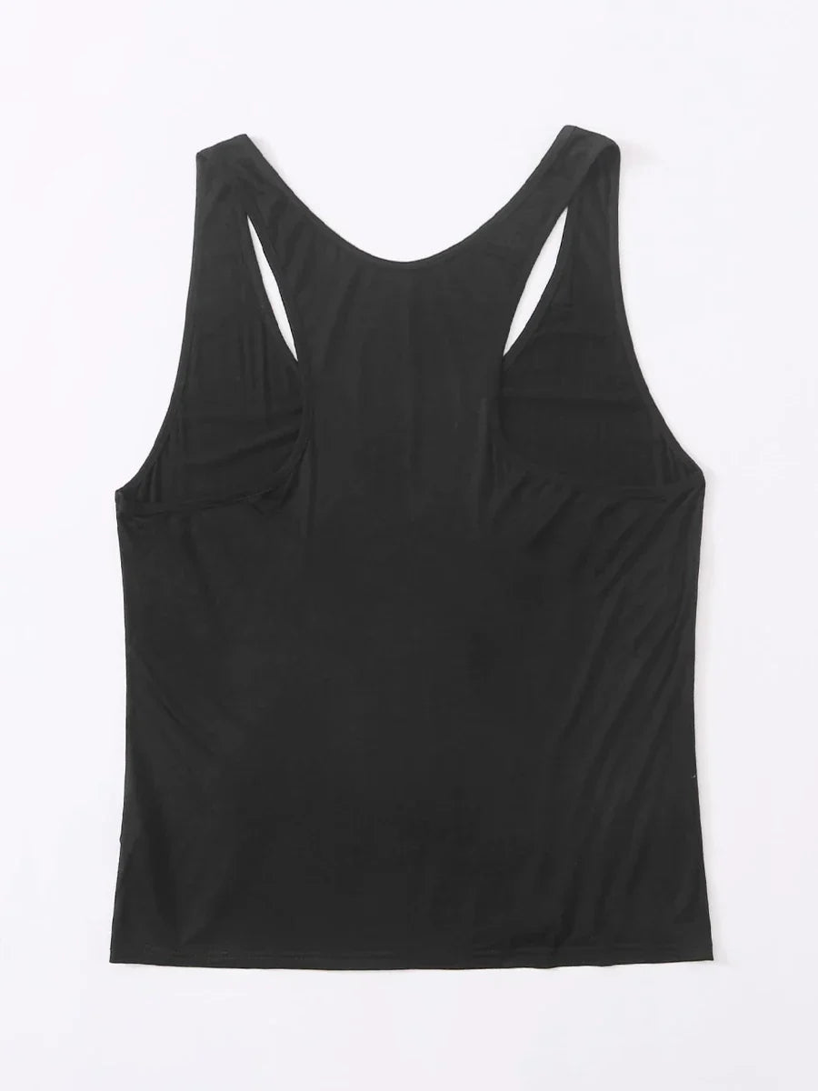 Finjani Women' Cami Slip Shoulder Heart Print Tank