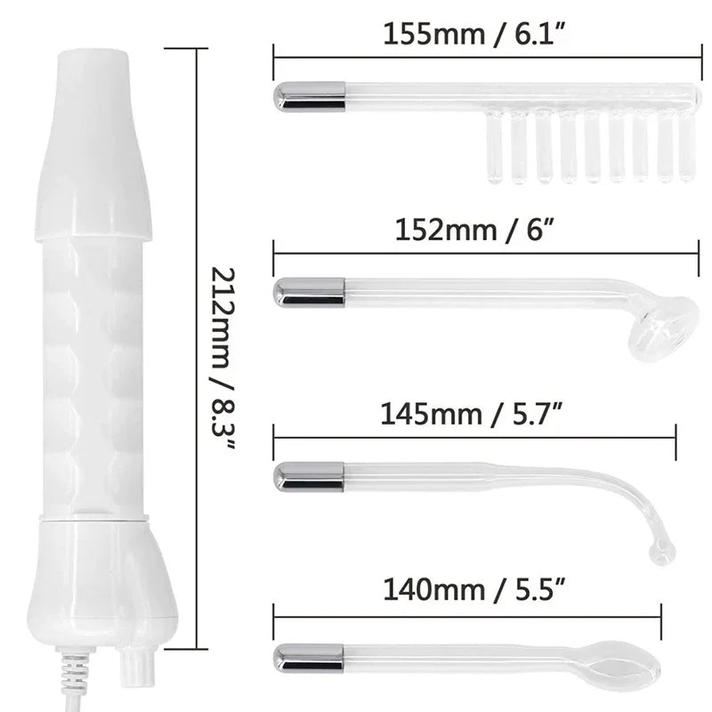 Four-Tube Electrode Skin Care Rod Portable High-Frequency Facial