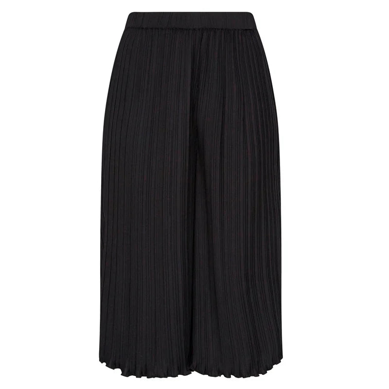 Summer Elegant Pleated Capri Pants Women High Waist