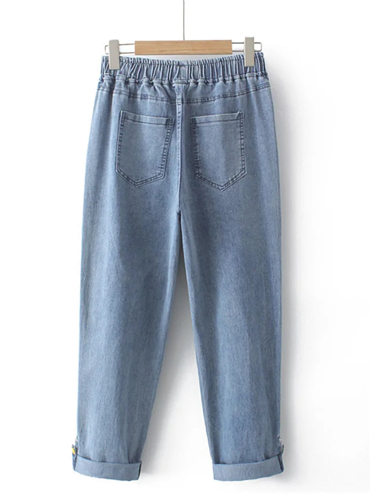 Women' Jeans Elastic High Waist Stretch Spring Summer