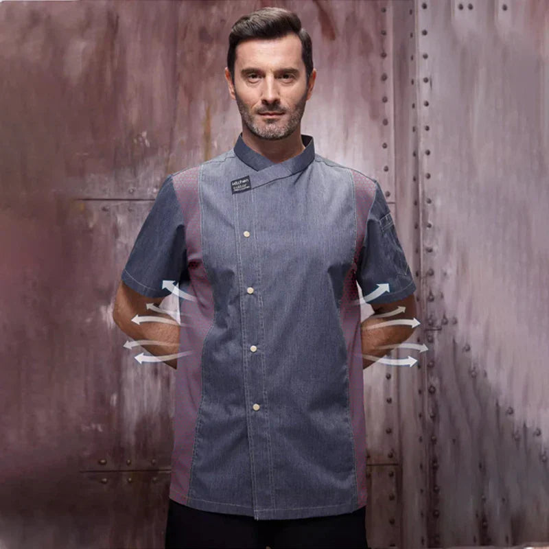 Men Women Kitchen Work Uniform Adult Unisex Chef