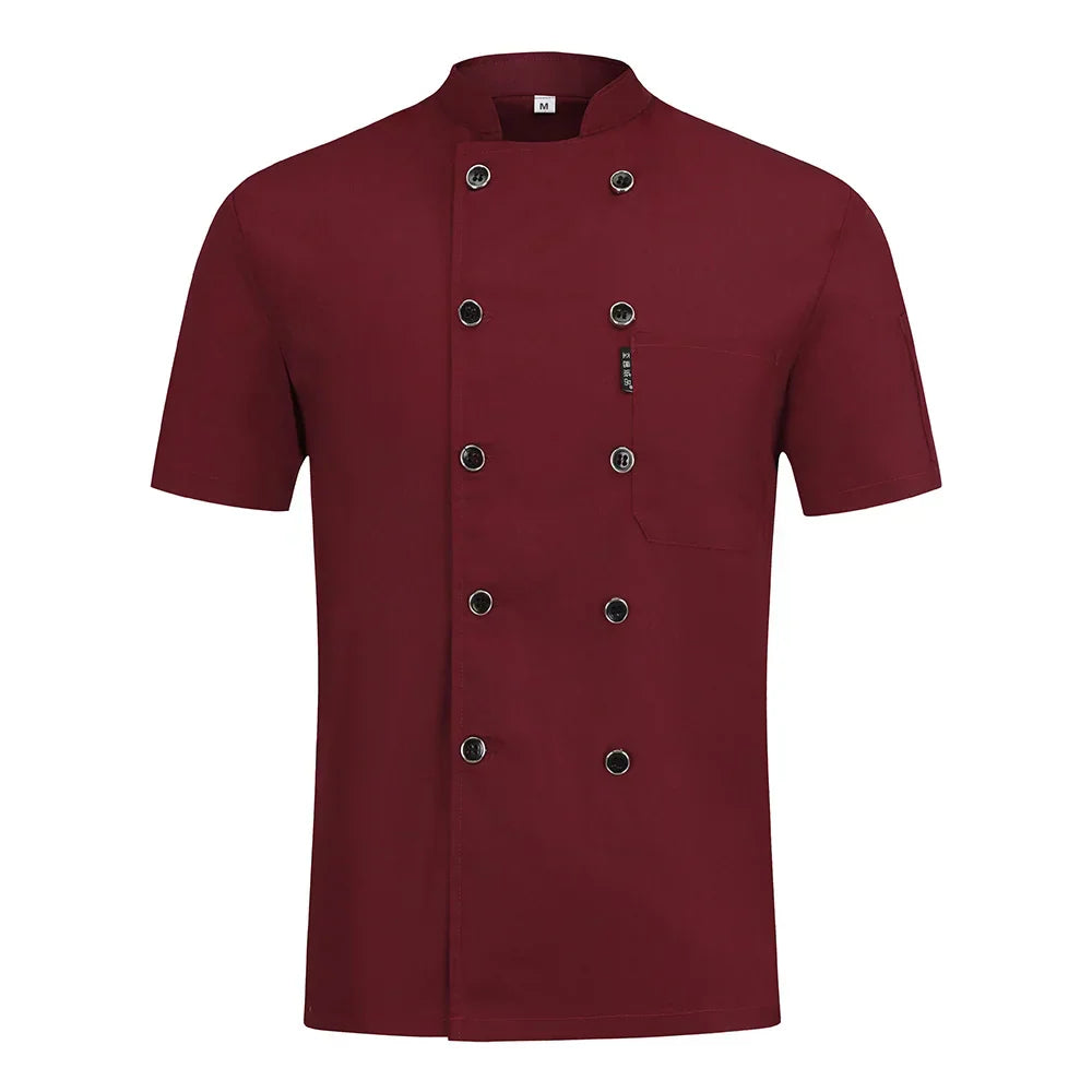 Colors High Quality Double Breasted Chef Uniform Restaurant