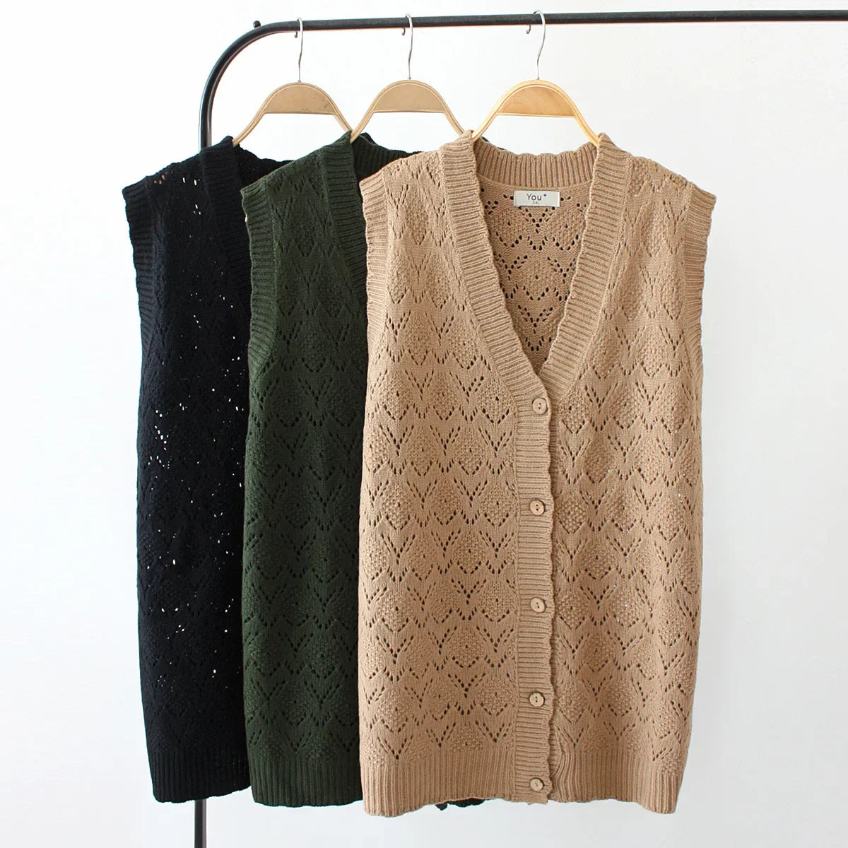 Sweater Vest Women Clothing 4Xl Loose Fit High