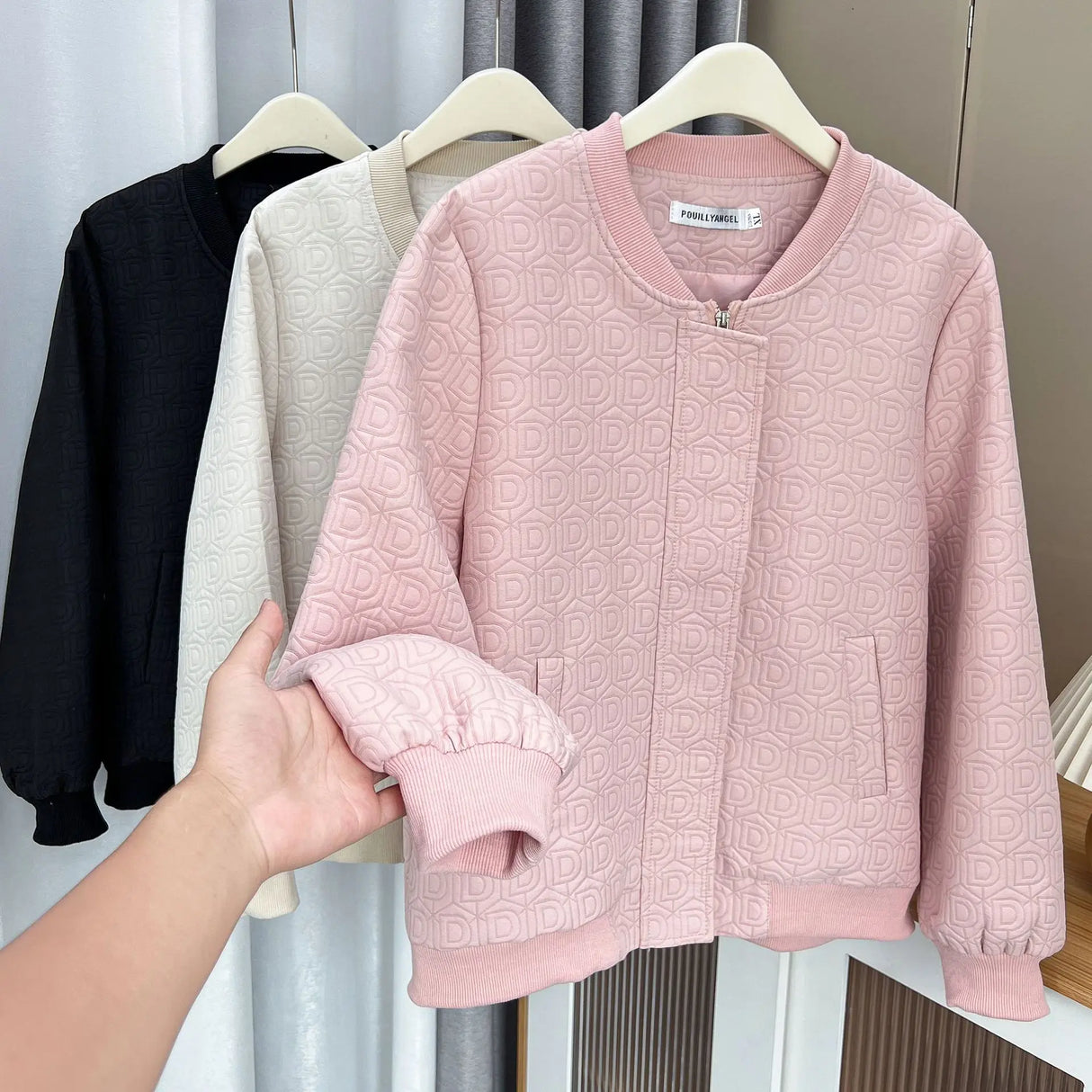 Womens Baseball Jacket Autumn Casual Clothing Fashion Letter